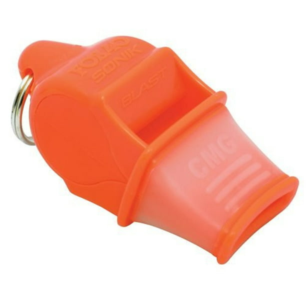 Fox 40 Sonik Blast CMG Pealess Whistle with Lanyard Orange